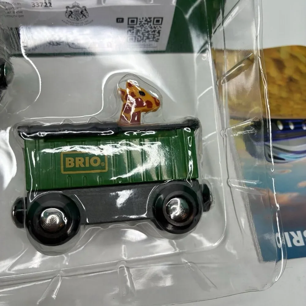 BRIO World 33722 Safari Train Interactive Toy Train Set for Kids Age 3 & Up NIB